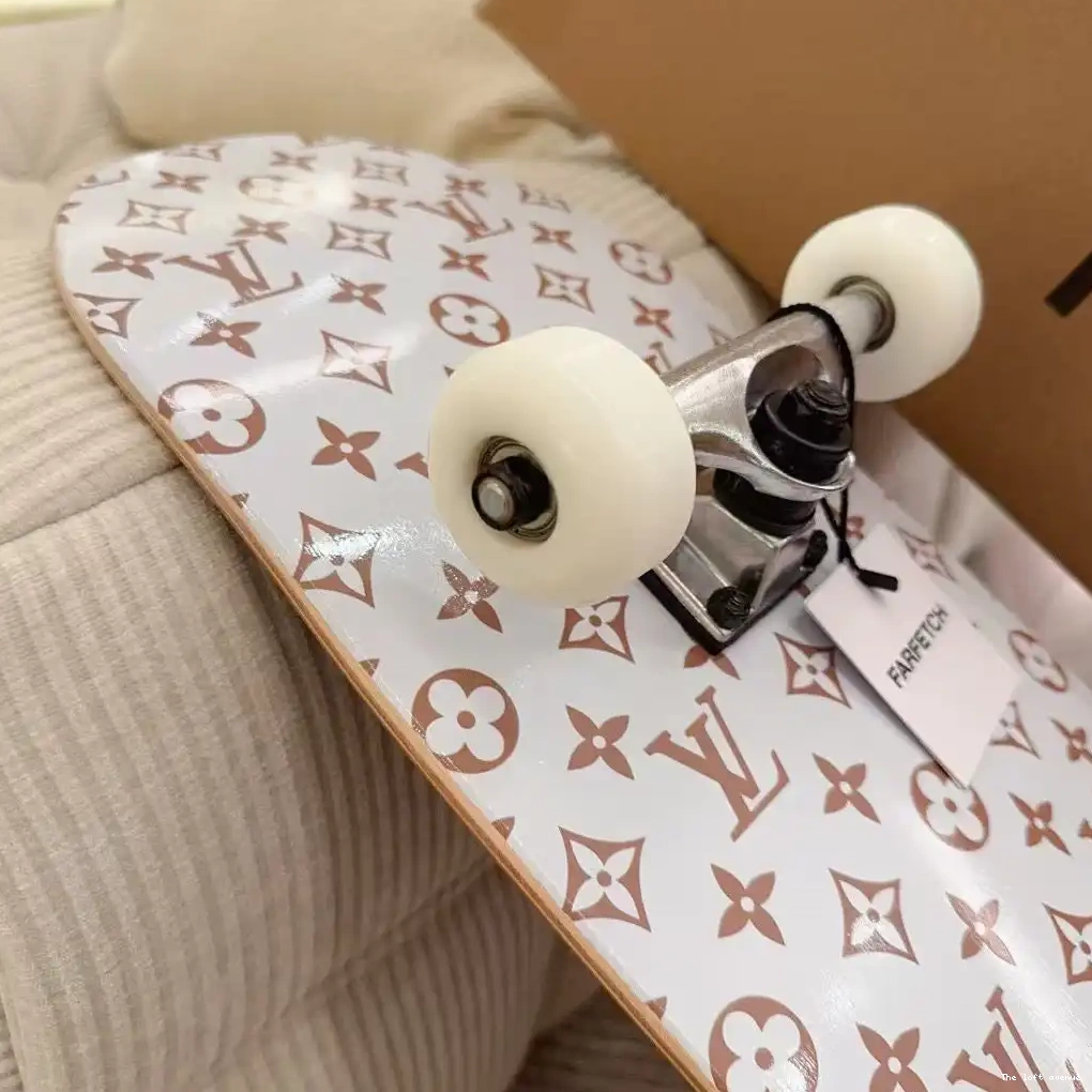 BROWN SKATEBOARD LV MONOGRAM CUSTOM 0506